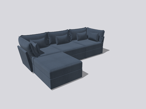 3 Seater Sofa and Ottoman Module