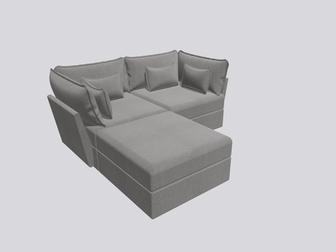 2 Seater Sofa and Ottoman Module