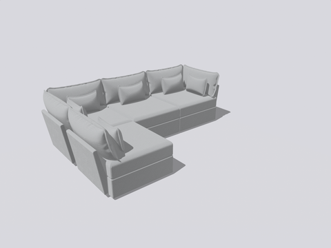 4 Seater Sofa Corner Sectional Open Arm