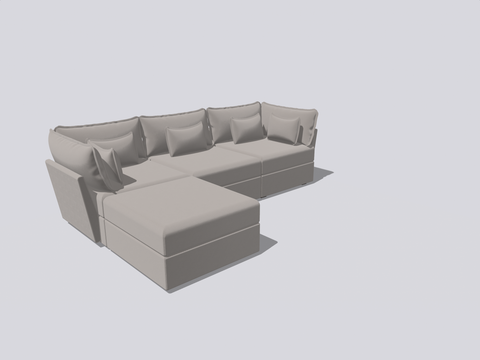 3 Seater Sofa and Ottoman Module