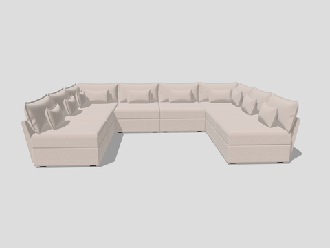 8 Seater Sofa U Shape