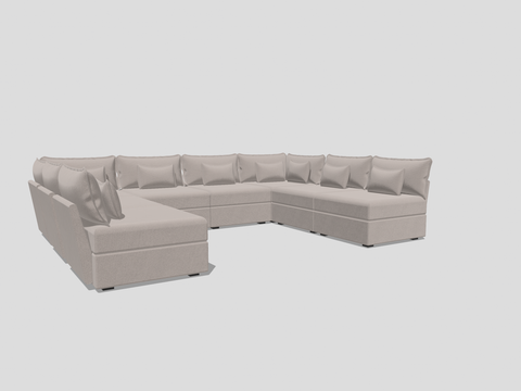 8 Seater Sofa U Shape