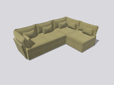 4 Seater Sofa Corner Sectional Open Arm