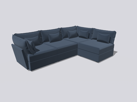 4 Seater Sofa Corner Sectional Open Arm