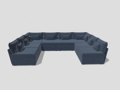 8 Seater Sofa U Shape