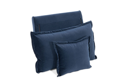 Cover For Backrest Velvet Deep Blue