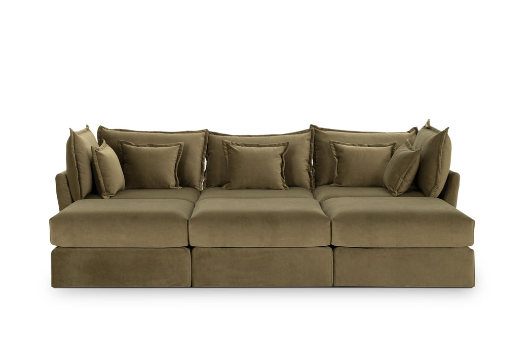 Double 3 Seater Sectional